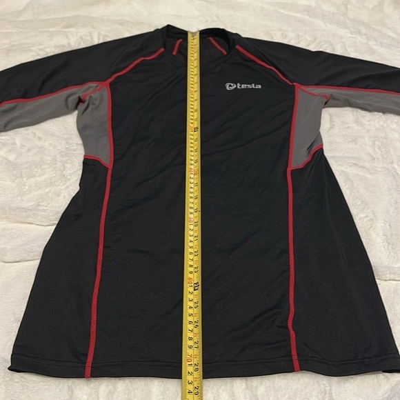 Tesla Mens Cool Dry Compression Baselayer Short Sleeve T-Shirt, Zero Block - Picture 4 of 9